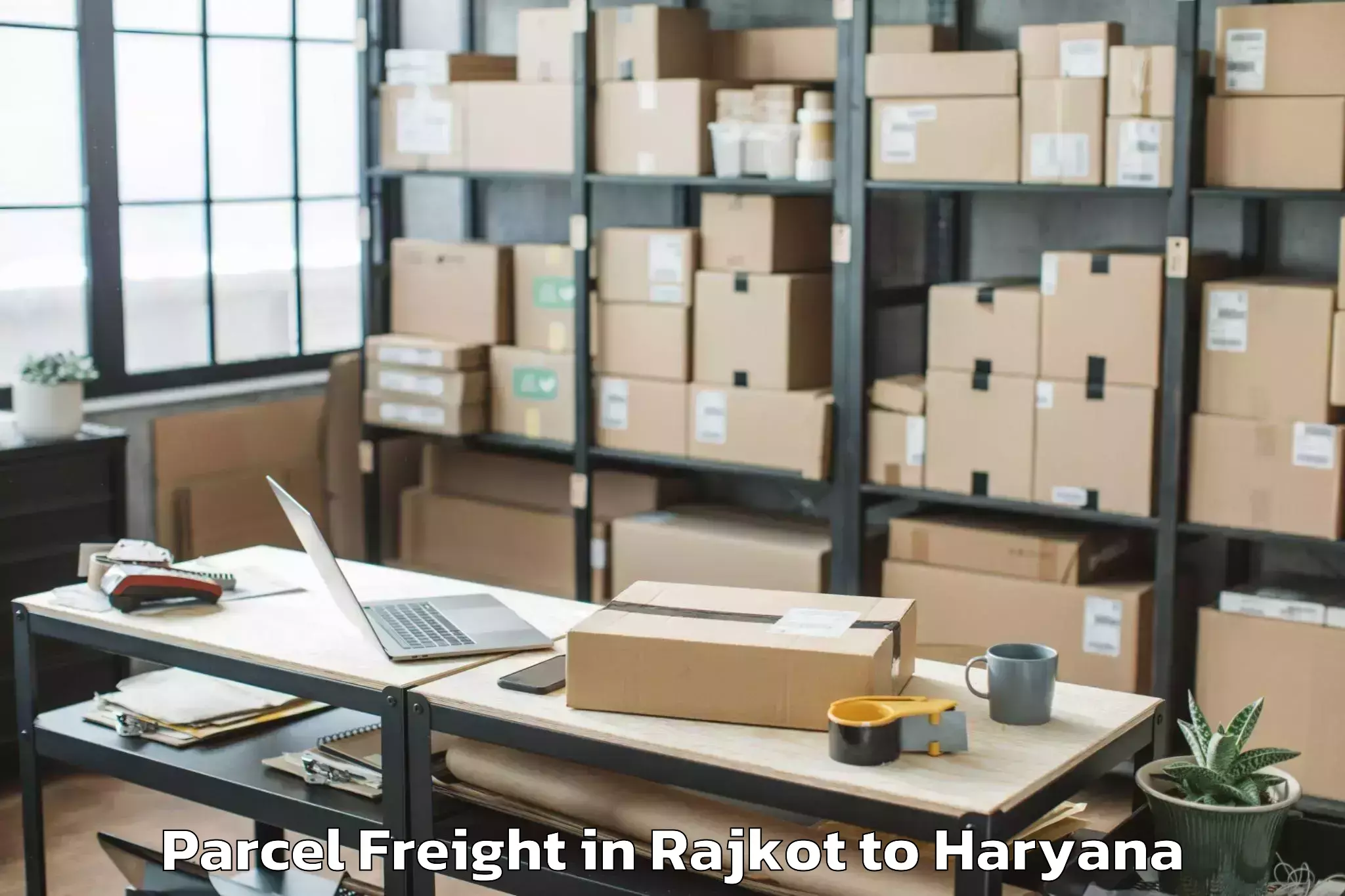 Get Rajkot to Bhuna Parcel Freight